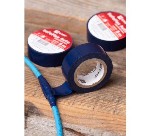 Изолента ПВХ 15мм 5м синий серии SafeFlex Auto  plc-iz-sfau-s  EKF