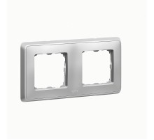 Cariva DIY Рамка 2 поста алюминий  695974  Legrand