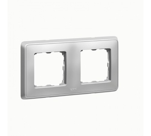 Cariva DIY Рамка 2 поста алюминий  695974  Legrand