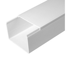 Кабель-канал белый 80х60 (8 м/уп) 2-й замок в п/э  PR03.0058  Промрукав