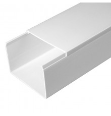 Кабель-канал белый 80х60 (18м/уп) 2-й замок в г/к   PR.058060  Промрукав