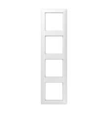Рамка для вертикальной и горизонтальной установки, 4 поста; дюропласт; белый; AS500  AS584WW  Jung