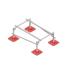 Опорная конструкция для установки оборудования TECHNORAPTOR FOOT 1000х1500  KM-TR-F-SSEI-1000-1500  КМ - профиль