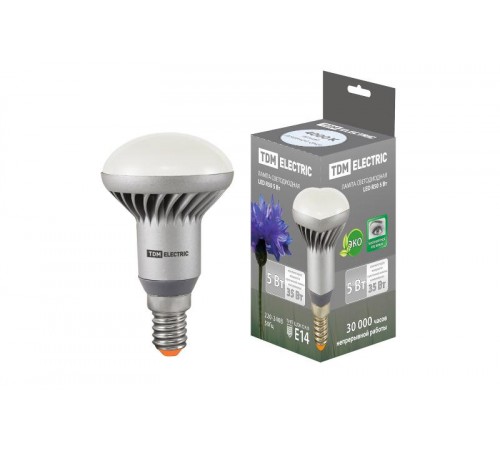 Лампа светодиодная R50-5 Вт-220 В -4000 К-E14  SQ0340-0058  TDM