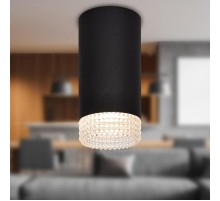 Светильник накладной настенно-потолочный спот OL40 BK/CL MR16 GU10 IP20 черный, прозрачный  Б0058479  ЭРА