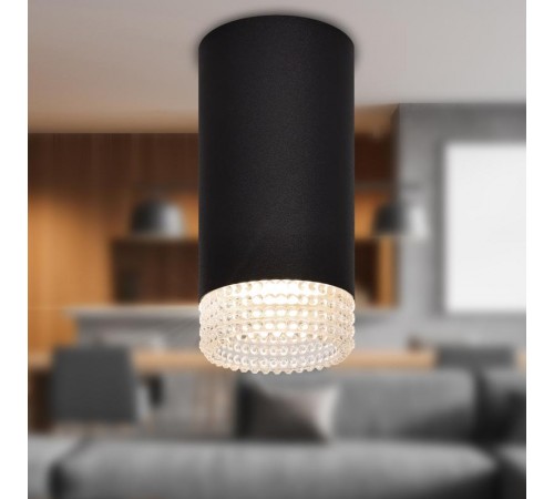 Светильник накладной настенно-потолочный спот OL40 BK/CL MR16 GU10 IP20 черный, прозрачный  Б0058479  ЭРА