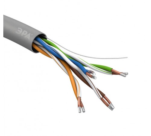 Кабель витая пара U/UTP 4x2x24 AWG Cat5e CCA PVC 305м SIMPLE (2/36)  Б0044434  ЭРА