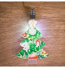 Фигурка подвесная "Елочка" RGB 9*6 см  501-096  NEON-NIGHT