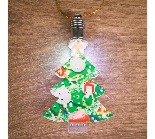 Фигурка подвесная "Елочка" RGB 9*6 см  501-096  NEON-NIGHT