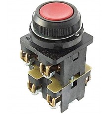 КЕ-012 У3 исп.4, красный, 1з+3р, цилиндр, IP40, 10А, 660В, выключатель кнопочный (ЭТ)  ET529309  Электротехник