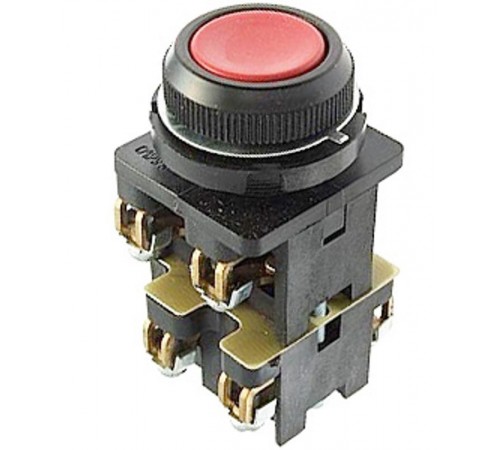 КЕ-012 У3 исп.7, красный, 2з+1р, цилиндр, IP40, 10А, 660В, выключатель кнопочный (ЭТ)  ET529315  Электротехник
