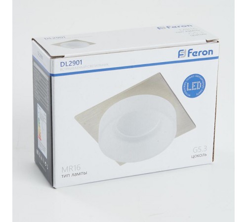 Светильник встраиваемый DL2901 потолочный MR16 G5.3 хром  41140  Feron