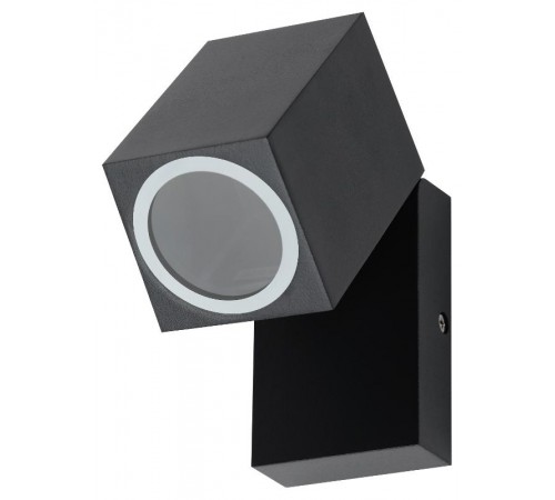 Декоративная подсветка WL37 BK MR16/GU10, черный, для интерьера, фасадов зданий  Б0054408  ЭРА