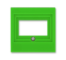 ABB Levit Зелёный / дымчатый чёрный Накладка для розеток USB / HDMI / VGA Зелёный  5014H-A00040 67  2CHH290040A4067  ABB