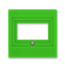 ABB Levit Зелёный / дымчатый чёрный Накладка для розеток USB / HDMI / VGA Зелёный  5014H-A00040 67  2CHH290040A4067  ABB