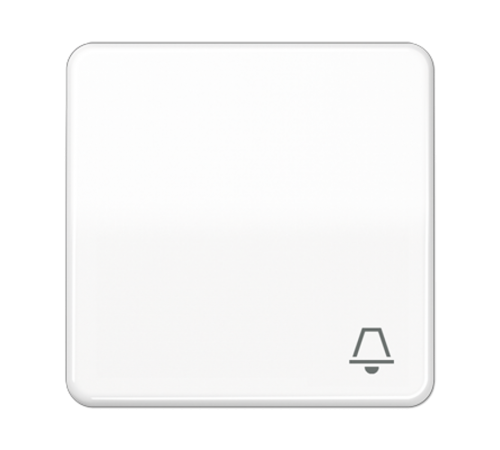 Клавиша ударопрочная с символом "звонок" для кнопок; белая  CD590BFKWW  Jung