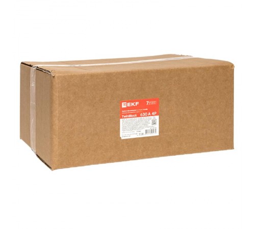 Рубильник 630A 4P без рукоятки управления TwinBlock  tb-s-630-4p  EKF