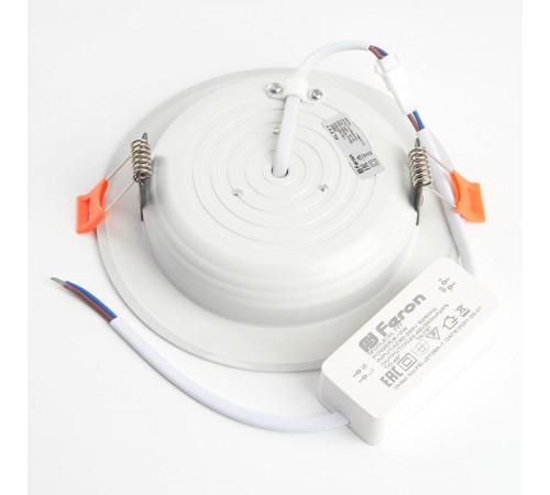 Светильник светодиодный встраиваемый декоративный AL777, 12W, 960 Lm, 4000К, белый  28683  FERON