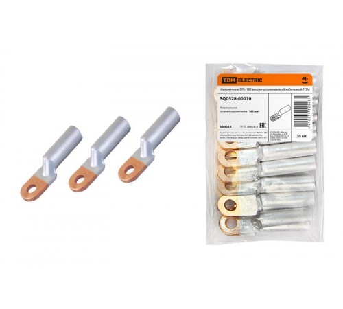 Наконечник DTL-185 медно-алюминиевый кабельный   SQ0528-0010  TDM