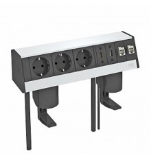 Настольный бокс укомплектованный DB (3 розетки 220В, 1 HDMI, 1 зарядка USB 3.0, 2 RJ45 категория 6)  6116961  OBO Bettermann