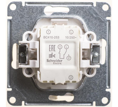 W59 Белый Выключатель Жалюзийный 2-ой с механической блокировкой для Жалюзи (в сборе)  VS410-253-1-86  SE