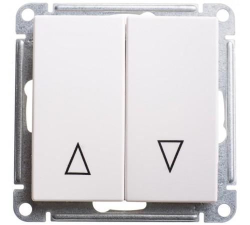 W59 Белый Выключатель Жалюзийный 2-ой с механической блокировкой для Жалюзи (в сборе)  VS410-253-1-86  SE