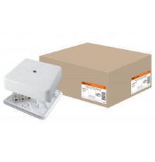 Коробка распределительная КР 75х75х20 о/п с клем. колодкой белая IP40  SQ1401-0204  TDM