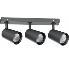 Светильник-спот светодиодный 3*12W, 3240Lm, 35 градусов, черный, поворотный, HL213  41503  FERON