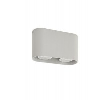 Светильник накладной под LED лампу IP20, 2х50 Вт, GU10, белый, алюминий    DK2006-WH  DENKIRS