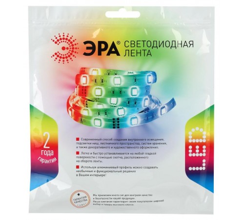 Лента светодиодная LS5050-14,4-60-24-33-RGB-5m  Б0043112  ЭРА