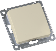 Выключатель скрытой установки, одноклавишный, механизм, цвет слоновая кость  ВС10-411-01  HEGEL