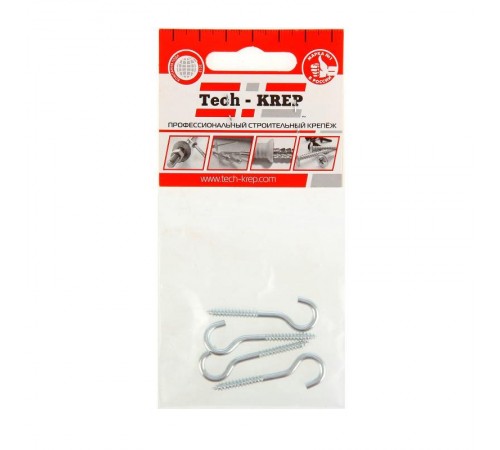 Шуруп-полукольцо 3,5х40(45) (4шт) - пакет  113134  Tech-KREP
