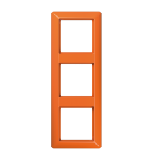 Рамка 3-кратная для вертикальной и горизонтальной установки; термопласт, оранжевая  AS583BFO  Jung