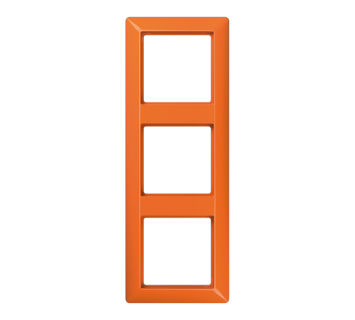 Рамка 3-кратная для вертикальной и горизонтальной установки; термопласт, оранжевая  AS583BFO  Jung