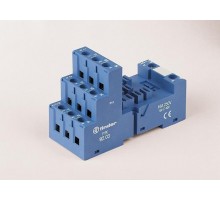 Розетка с винтовыми клеммами для реле 62.31, 62.32, 62.33; модули 86.00,86.30,99.02; в комплекте металлическая клипса 092.71, синий  9203SMA  Finder