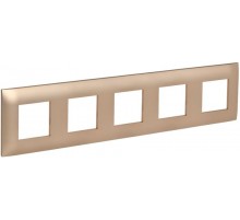 SKANDY Рамка 5-местная SK-F05Sa песочный  SK-M52-K98  IEK