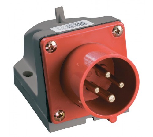 Вилка 514 стац.3Р+РЕ 16А 380В IP44  PSR52-016-4  IEK