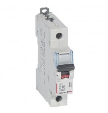 Выключатель автоматический  однополюсный DX3 6000 16А D 10кА  407971  Legrand