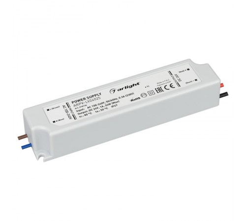 Блок питания ARPV-LV24025 (24V, 1.0A, 24W)  018136  Arlight