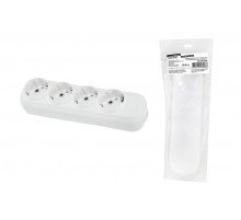 Колодка розеточная 4 гнезда 2П+3 16А 250В белая серии "Народная"  SQ1806-0420  TDM