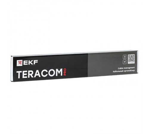 Кабельный органайзер TERACOM PRO 1U 5 колец серыйTRP-1CO-5R-M-GREKF
