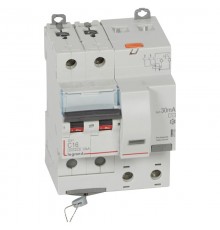 Выключатель автоматический дифференциального тока DX3 2п 16А C 30мА тип AC (4 мод)  411158  Legrand