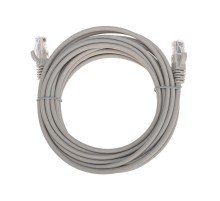 Патч-корд U/UTP, CAT 5e, RJ45-RJ45, 26AWG, LSZH, серый, 5м REXANT  02-0100-5  REXANT