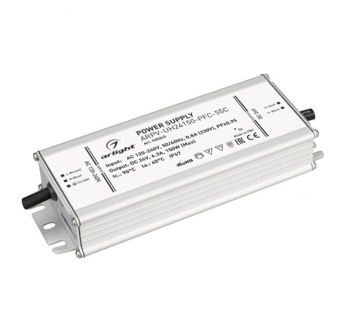 Блок питания ARPV-UH24150-PFC-55C (24V, 6.3A, 150W)  025045  Arlight