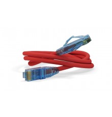 Патч-корд PC-LPM-UTP-RJ45-RJ45-C6-3M-LSZH-RD U/UTP, Cat.6, LSZH, 3 м, красный  230266  Hyperline