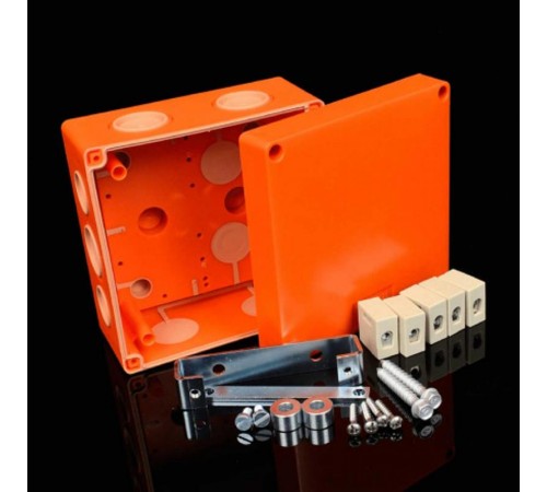 Коробка огнестойкая Е90, 126х126х74, IP66, с керамическим клеммником 5x1,5-10 мм2 KSK 125 (PO10)  KSK 125_PO10  Kopos