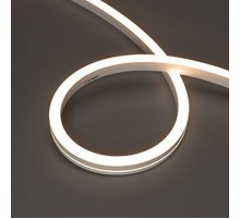 Светодиодная лента герметичная MOONLIGHT-SIDE-A140-12x17mm 24V Warm3000 (9.6 W/m, IP67, 5m, wire x2) (Arlight, Вывод кабеля боковой)  042784  Arligh