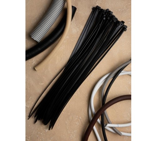 Хомут P6.6 стандартный (ч), 8.8x450 (100шт) FlexLock PROxima  plc-fl-ctsb-8.8x450  EKF