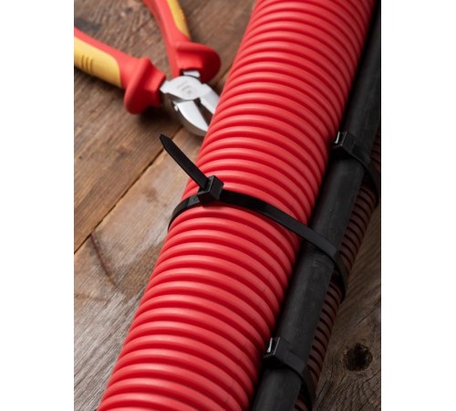 Хомут P6.6 стандартный (ч), 8.8x450 (100шт) FlexLock PROxima  plc-fl-ctsb-8.8x450  EKF