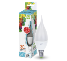 Лампа светодиодная LED-СВЕЧА НА ВЕТРУ-standard 3.5Вт 230В Е14 4000К 320Лм  4690612004747  ASD